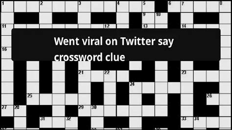 om say crossword clue